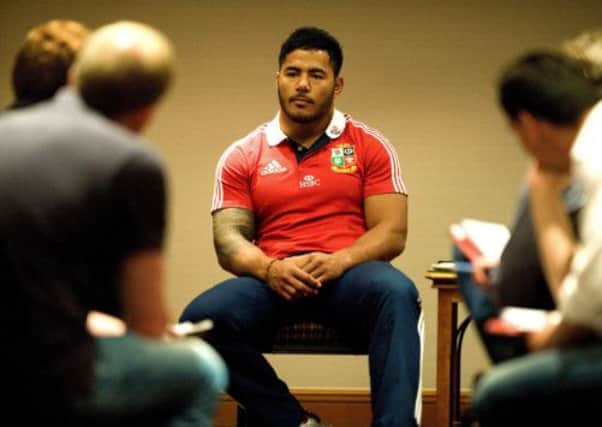 Leicesters Manu Tuilagi gave some candid views during a British and Irish Lions press conference. Picture: Alan Crowhurst/Getty Images