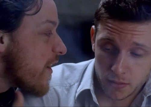 McAvoy and Jamie Bell in Filth. Picture: Complimentary