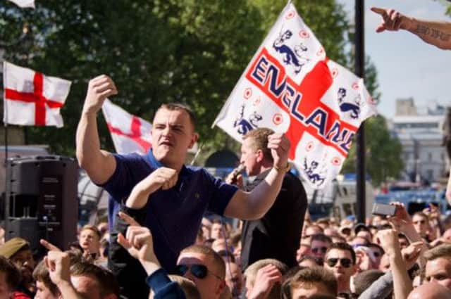 Supporters of the far-right English Defence League. Picture: Getty