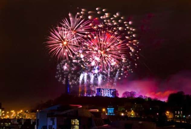 Grant Ritchie's image of Edinburgh Castle underneath fireworks is part of the exhibition. Picture: Gareth Ritchie