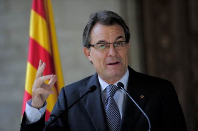 Artur Mas wants the ballot to read 'Do you want Catalonia to become a state within the European Union?'. Picture: AFP