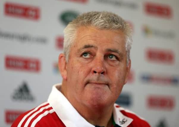 Warren Gatland: First selection. Picture: Getty