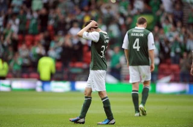 Hibs lost out in the Scottish Cup final. Picture: TSPL