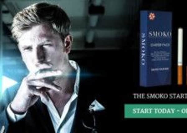 Adverts for the electronic cigarettes often feature attractive people