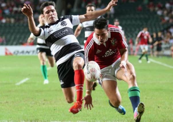 Sean Maitland was unlucky not to get among the tries in Hong Kong. Picture: Getty