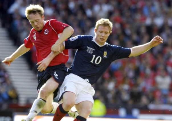 Barry Robson in action for Scotland in 2008. Picture: Kenny Smith