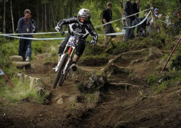 The UCI Mountain Bike World Cup returns to Scotland this week. Picture: TSPL