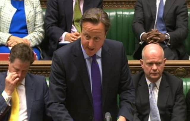 Prime Minister David Cameron making his statement. Picture: PA