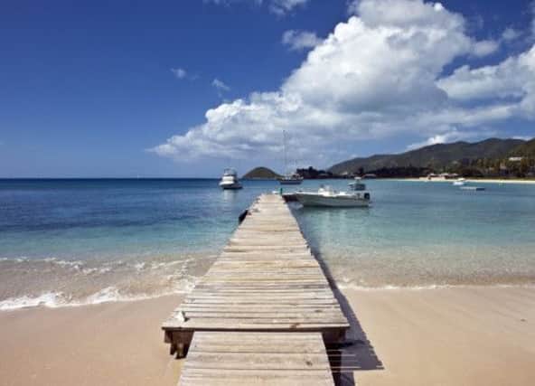 Curtain Bluff Antigua: The walkway from the beach. Picture: Submitted