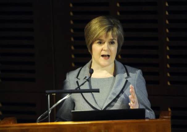 Deputy First Minister Nicola Sturgeon speaking at the Scotsman conference. Picture: Julie Bull