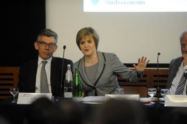 Nicola Sturgeon at today's conference. Picture: Julie Bull