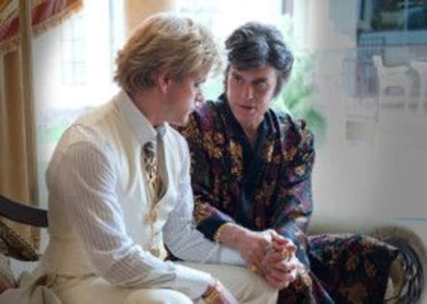Scott Thorson (Matt Damon) and his  adoptive father/lover Liberace (Michael Douglas) in Behind the Candelabra. Picture: complimentary