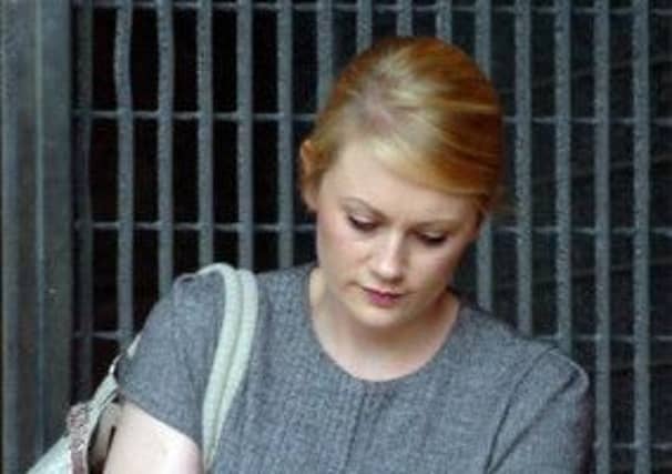 Eppie Sprung Dawson leaves Dumfries Sheriff Court. Picture: Jim McEwan
