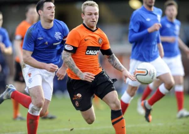 Johnny Russell in action against Rangers this season. Picture: Phil Wilkinson
