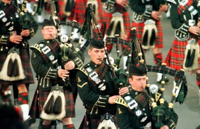 The 1st Battalion the Highlanders (Seaforth, Gordons and Camerons) marching in 1998. Picture: Susan Burrell