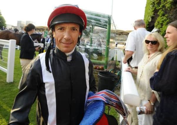 Frankie Dettori after winning on Asian Trader in The Lammas Lane Handicap Stakes at Sandown yesterday. Picture: Getty