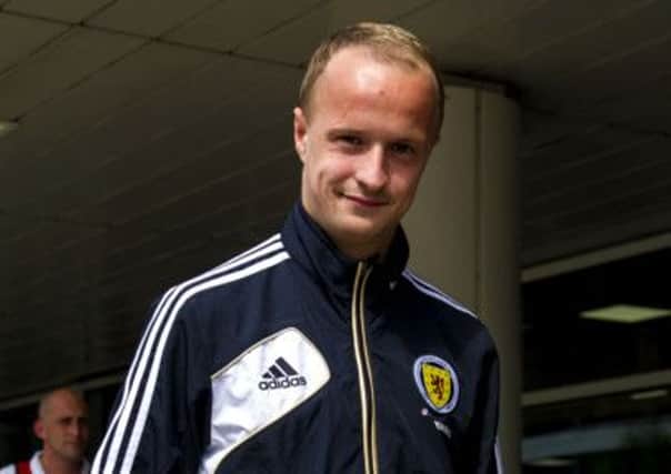 Leigh Griffiths, pictured with the Scotland squad in Croati. Picture: SNS
