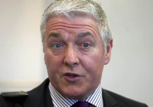 Hamilton Chairman Les Gray speaks to the press after the SFL AGM in May. Picture: SNS