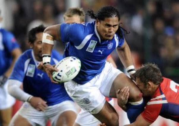 Samoa's Alesana Tuilagi scored two tries. File photo: Ian Rutherford