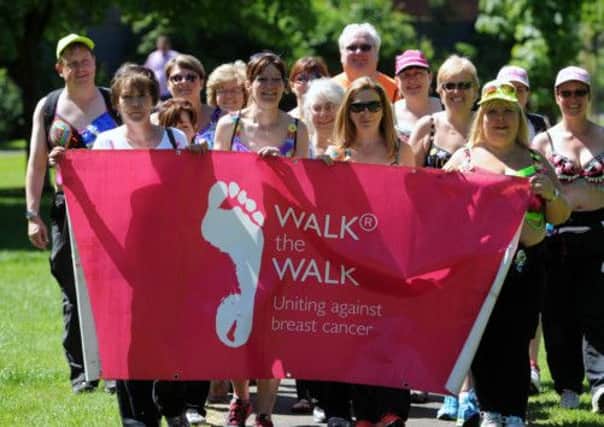 Thousands of women are taking part in tonight's MoonWalk to raise money for breast cancer research. Picture: Ian Rutherford