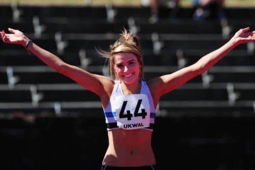 Jayne Nisbet won with a season's best high jump of 1.85m at the Women's Premier League event at Meadowbank. Picture: Ian Rutherford