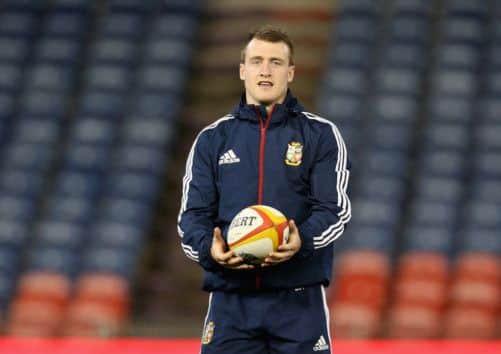 Stuart Hogg starts at stand-off this morning for the Lions. Picture: Getty