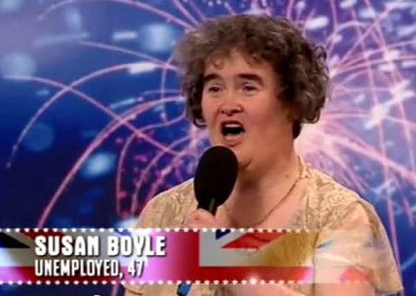 Susan Boyle wowed judges with her audition - but Natalie Holt claims she was 'dumped on the scrap heap.' Picture: Complimentary