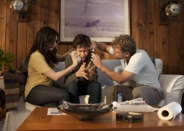 Jennifer Connelly, Nat Wolff and Greg Kinnear in predictable middlebrow melodrama Stuck in Love. Picture: Complimentary