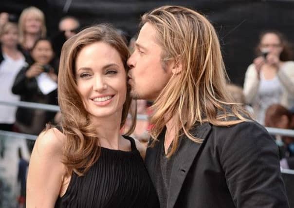 Angelina Jolie and Brad Pitt at the world premiere of World War Z in London. Picture: PA