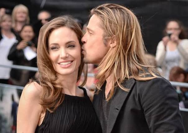 Angelina Jolie and Brad Pitt at the world premiere of World War Z in London. Picture: PA