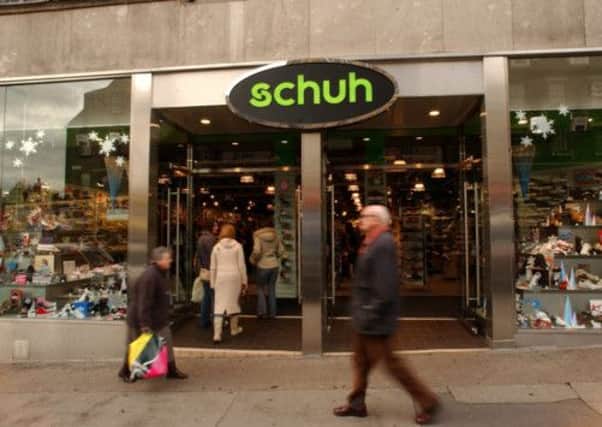 A Schuh store on Edinburgh's Frederick Street. Picture: TSPL