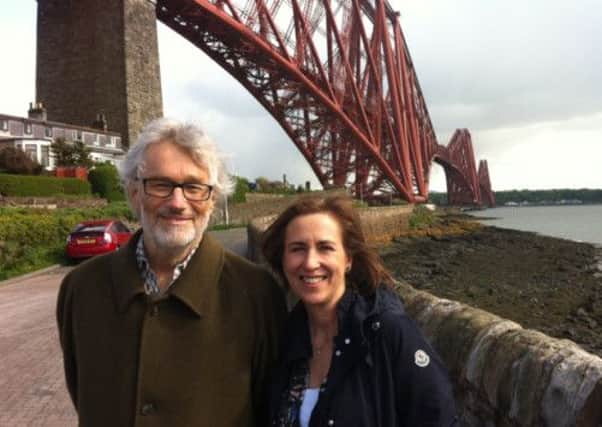 Iain Banks with Kirsty Wark. Banks gave his final TV interview to Wark - it will be broadcast tonight. Picture: BBC