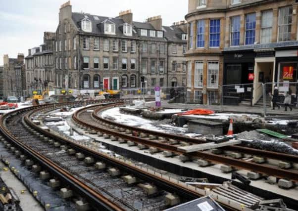 Edinburgh's much-maligned trams project is expected to be one of the choirs' main gripes. Picture: Jane Barlow