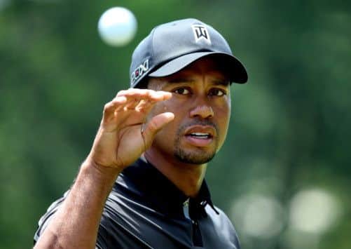Tiger Woods during a practice round prior to the US Open. Picture: Getty