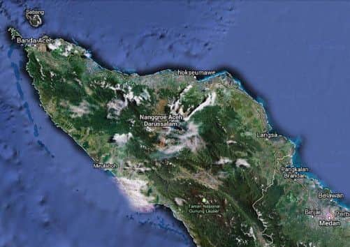 Malcolm Primrose was kidnapped in Aceh. Picture: Google Maps