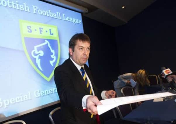 SFL chief executive David Longmuir at today's meeting. Picture: SNS