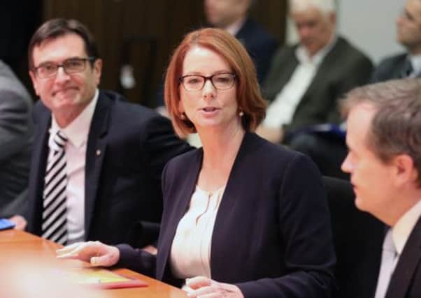Julia Gillard branded the Liberal menu offensive. Picture: Getty