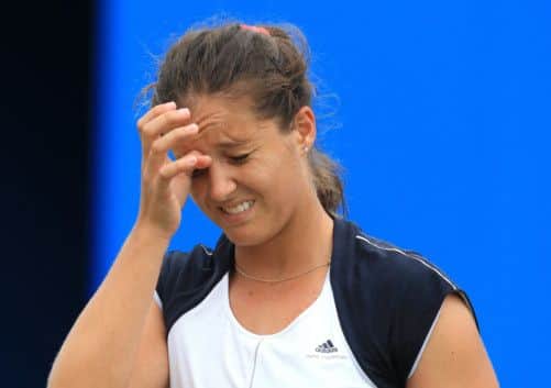 Laura Robson: Secondserve woe. Picture: PA
