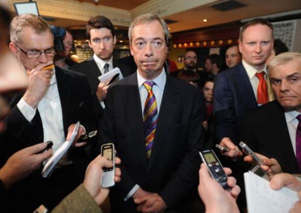 Nigel Farage and George Galloway appeared on Question Time from Edinburgh. Picture: Jane Barlow