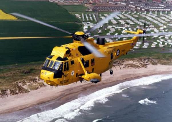 An RAF Sea King helicopter is being used in the search. Picture: PA