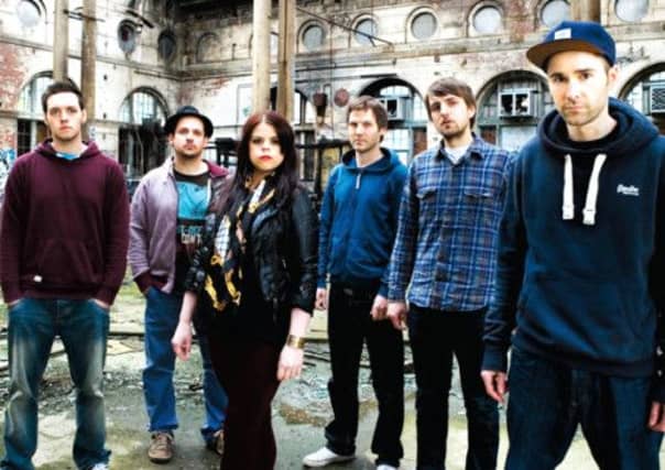 Hip-hop collective Stanley Odd, with Solareye far right, are in the running for Scottish Album of the Year. Photographs: Jannica Honey