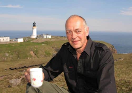 JOHN URE AT CAPE WRATH LIGHTHOUSE.....SEE LAND BUYOUT STY MIKE MERRITT....PIC PETER JOLLY
