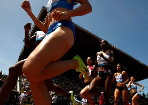 The womens 800 metres in the IAAF Diamond League at Eugene Oregon earlier this month. Picture: Getty Images