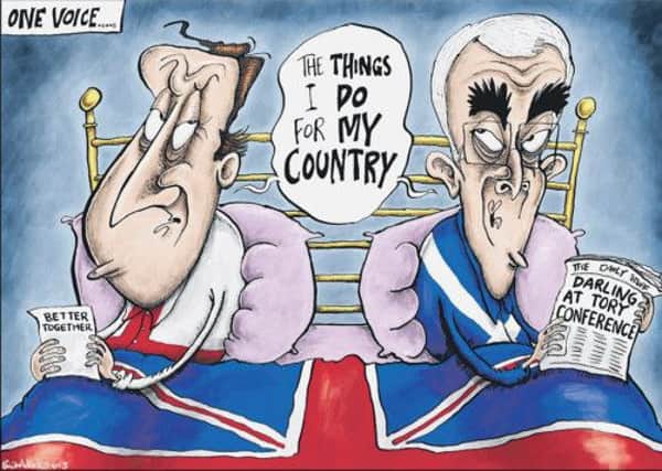David Cameron and Alistair Darling: Uneasy bedfellows