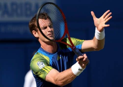 World No 2 Andy Murray booked his place in the semi-finals after a straight-sets win over Benjamin Becker. Picture: Getty Images