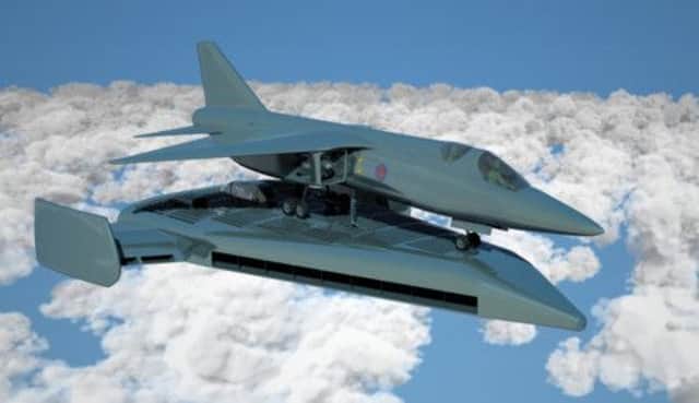 The Fighter Jet Take-off Platform design. Picture: PA