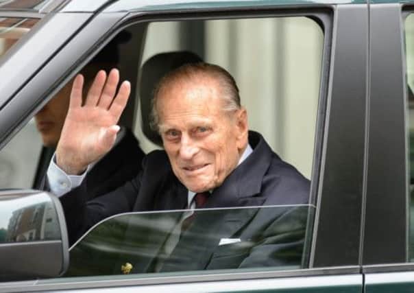 The Duke of Edinburgh leaves the London Clinic in central London. Picture: PA
