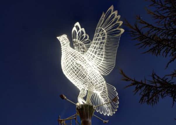 The Famous Grouse statue at the Broxburn roundabout in Perth. Picture: submitted