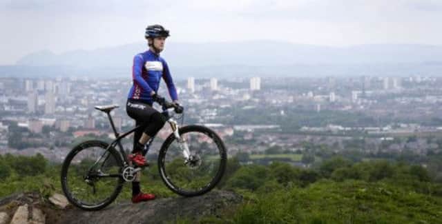 Rab Wardell at the official opening of the Cathkin Braes Mountain Bike Trails in Glasgow. Picture: PA