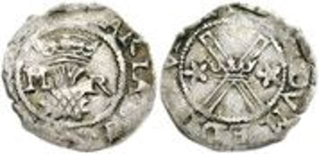 A bawbee, the halfpenny first issued by James V of Scotland in 1538. Picture: Contributed